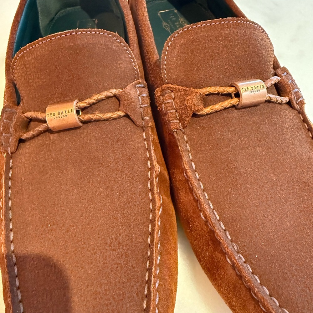 Ted Baker Brown Suede Leather Men's Loafers US 11 - Picture 5 of 12